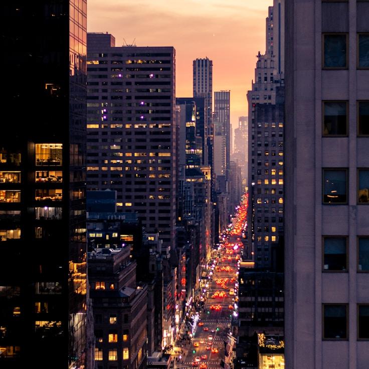 City skyline in Barcelona, Spain